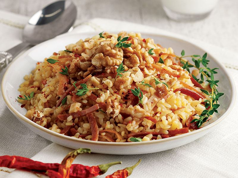 Erişteli Bulgur Pilavı